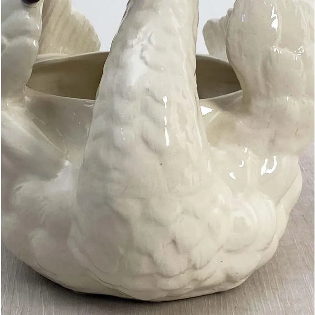 Large Belgian Figurative Swan Planter or Vase For Sale In Austin - Image 6 of 13