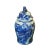 This is a traditional Chinese decorative general jar/temple jar in darker blue & white color with handpainted oriental...