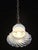 Transparent Mid 20th Century Art Nouveau Swirl Opal Glass Hanging Pendant Light For Sale - Image 8 of 10