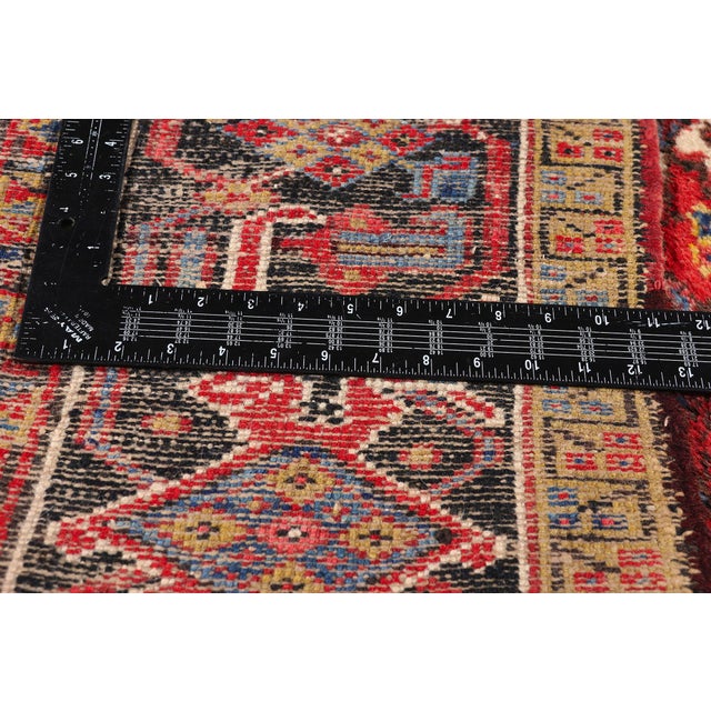 Textile Antique Persian Heriz Rug, 07'03 X 10'06 For Sale - Image 7 of 10