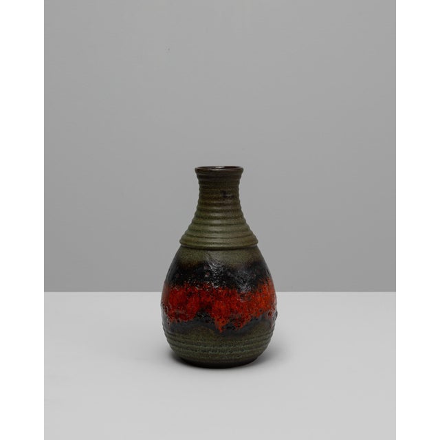 20th Century German Fat Lava W. Germany Ceramic Jug For Sale - Image 16 of 18