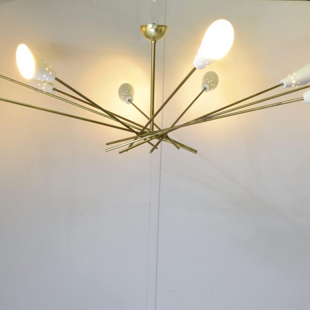 1960s Shangai Chandelier in the style of Stilnovo, 1960s For Sale - Image 5 of 10