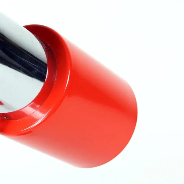 Table Lamp in Chrome and Red Metal by Josef Hurka for Napako, 1960s For Sale - Image 6 of 11