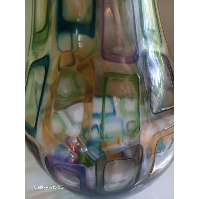 Handblown Glass Vase For Sale - Image 10 of 10