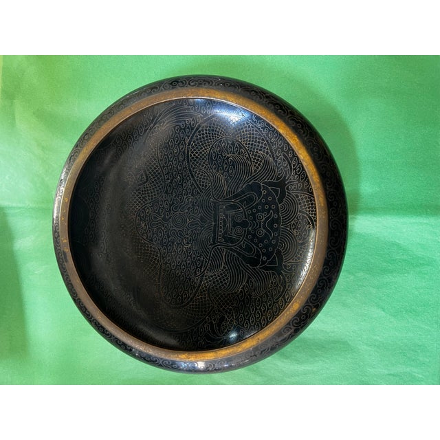 Vintage Chinese Republic Period Cloisonné Brush Washer For Sale In Atlanta - Image 6 of 11