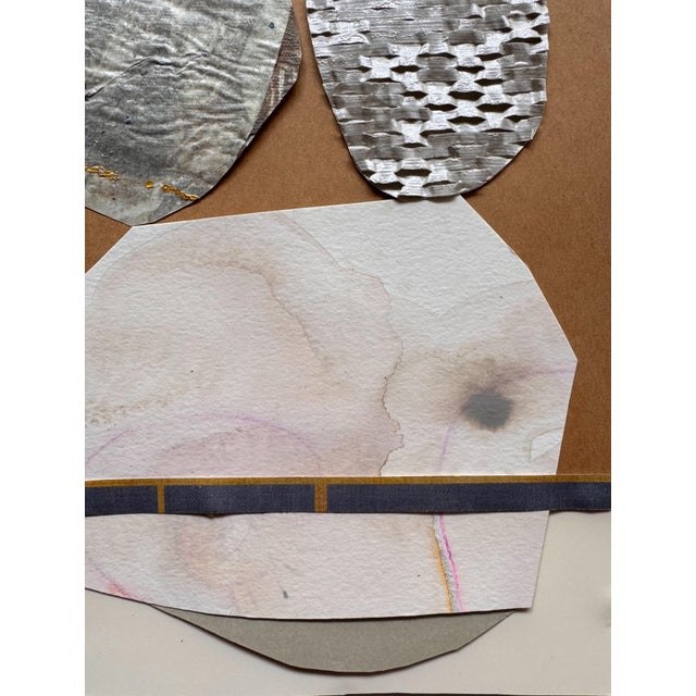 Abstract "Memorabilia 4" Original Mixed-Media Collage on Paper by Zac Woodiel For Sale - Image 3 of 9