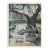 Lovely Vintage Impressionist Garden Backyard Scene Pastel Drawing – Patio Chair Under Tree, Framed For Sale