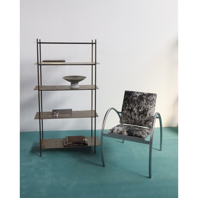 1980s 1980s Cowhide Armchair Attributed to Domingo & Scali for Nemo For Sale - Image 5 of 7