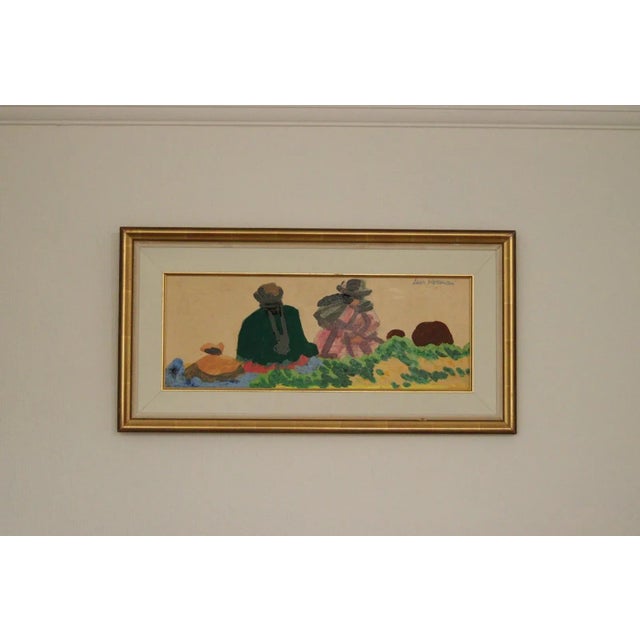 Lars Norrman, Figures, 1970s, Oil on Board, Framed For Sale - Image 8 of 11