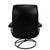 1980s Vintage Ekornes Stressless Black Leather Recliner & Ottoman Made in Norway For Sale - Image 11 of 16