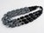 Angela Caputi Multi-Strand Resin Choker Necklace Black and Pearlized Gray For Sale In Atlanta - Image 6 of 12