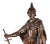 Huge Antique French Bronze Roman Soldier Sculpture. It depicts a standing soldier holding a sword at his side with a...