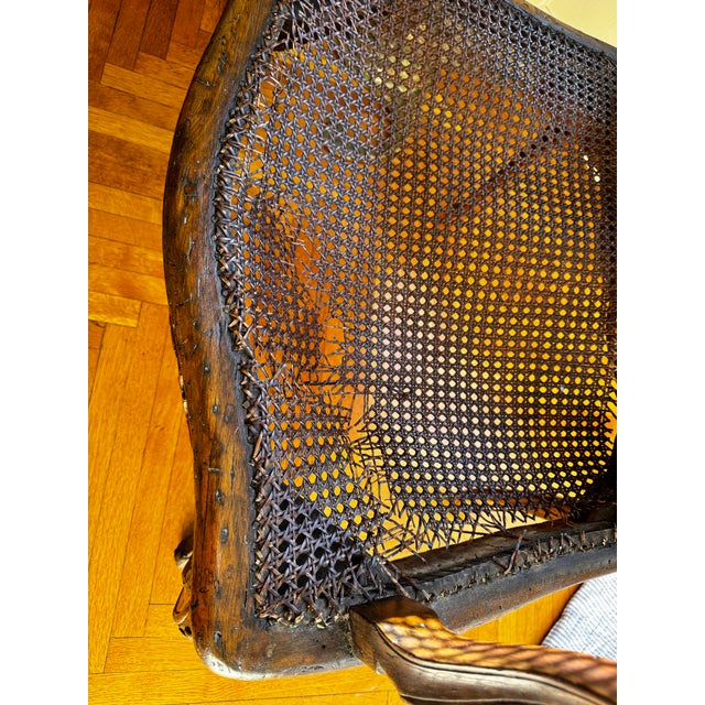 Pair of Original 18th Century Antique Regence Fauteuil Arm Chairs in Beechwood For Sale - Image 14 of 18