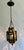Very detailed, finely crafted pierced brass hanging lantern, recently electrified, perfect to hang in a hallway, small...