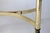Petite Hollywood Regency Style Oval Brass & Glass Coffee Table For Sale - Image 12 of 12