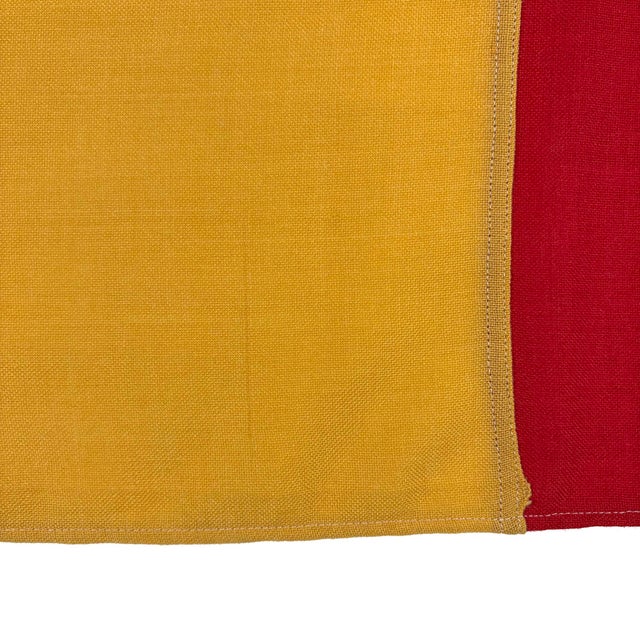 Vintage Sewn Cloth Flag of Andorra For Sale In Los Angeles - Image 6 of 7