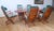Mid-Century Modern Tricomfort Madein France Rosewood Adjustable Chairs & Folding Table, 7 Pieces For Sale - Image 3 of 12