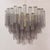 Gold Murano Gray Glass Tronchi Chandelier, 1990s For Sale - Image 8 of 11