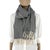 Late 20th Century Giorgio Armani Grey Wool Blend Scarf For Sale - Image 6 of 8