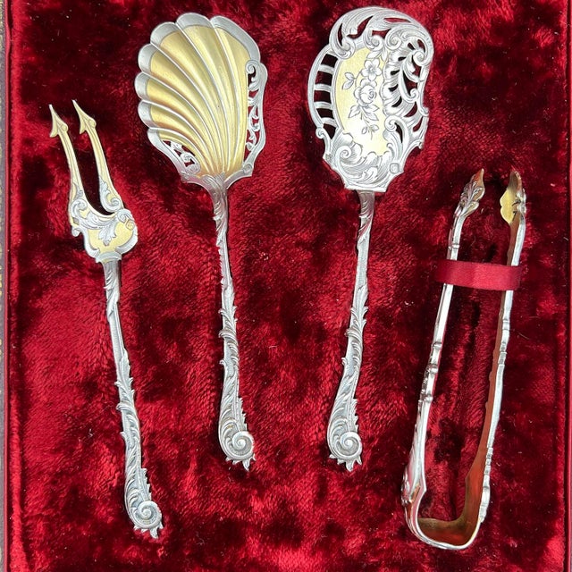 Candied fruit service, Henri Soufflot (1884 – 1910), Very pretty candied fruit, candy, sweets, or petit-four service, in...