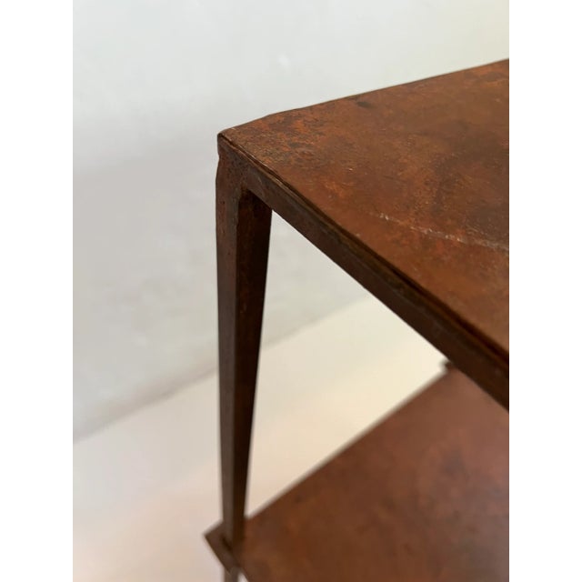 Vintage Industrial Iron Table For Sale - Image 12 of 13