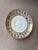 Wedgewood bone china Luncheon small bread plates. Gold Forentine pattern. Has gold dragons on rim against bone white ....