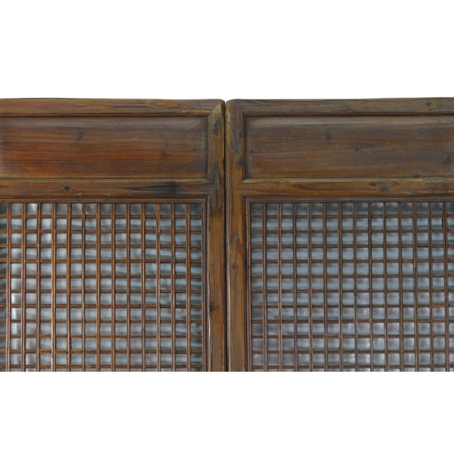 Pair of Lattice Screen Door Panel For Sale In Greensboro - Image 6 of 10