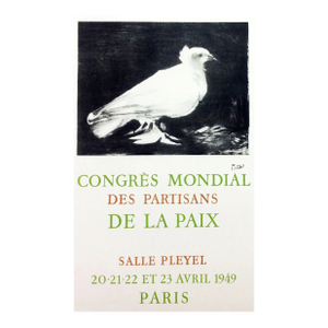 Picasso Lithograph 60 Congress Mondial Art in Posters