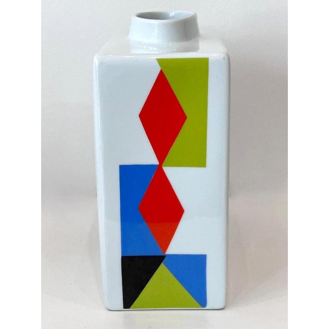 Venise Ceramic Vase after Sonia Delaunay For Sale - Image 4 of 6