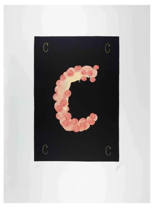 Erté, Letter C, 1976, Lithograph and Screen Print