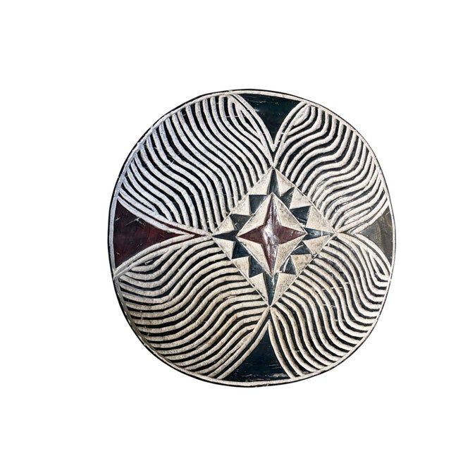 African Vintage African Bamileke Tribe Shield Cameroon 20 " D For Sale - Image 3 of 6