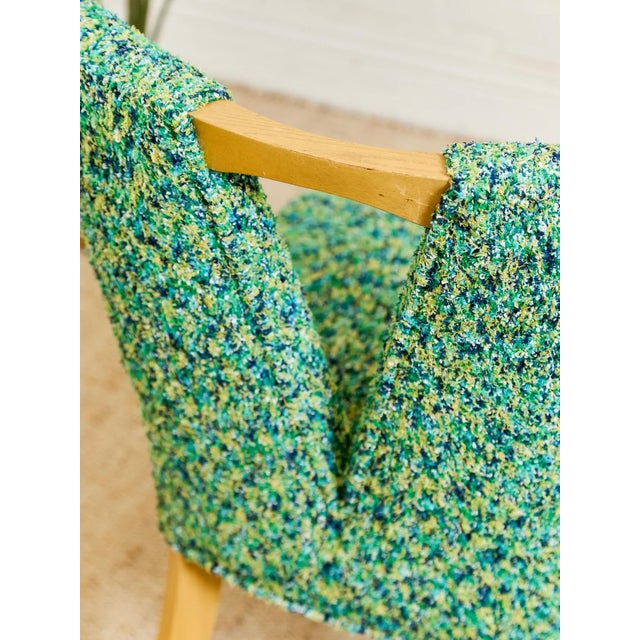 Mid-Century Modern Styled After Rare Paul Frankl Original 1950’s Chairs in New Upholstery For Sale - Image 3 of 12