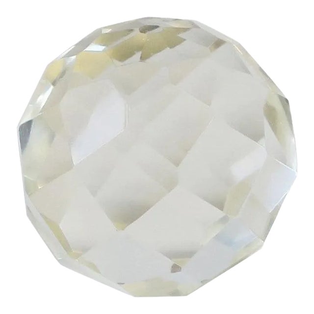Crystal Geometric Honeycomb Paperweight or Decorative Object For Sale