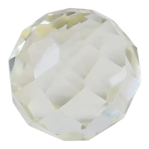 Crystal Geometric Honeycomb Paperweight or Decorative Object