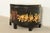 Maitland - Smith Maitland Smith Neoclassical Hand-Painted Black Lacquered Oval Toleware Box or Chest on Stand For Sale - Image 4 of 15