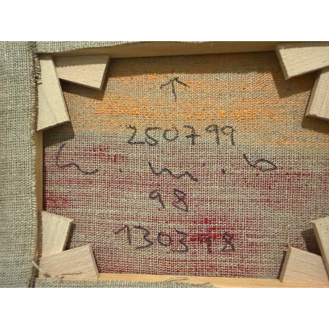 1990s Willy Müller-Brittinau (1938-2008), Modern Abstract Acrylic, Painted on Stretched Canvas, Signed on Verso, Dated For Sale - Image 5 of 6