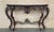 French Early 20th Century Large French Regency Carved Walnut Console Table with Gilted details and marble For Sale - Image 3 of 18