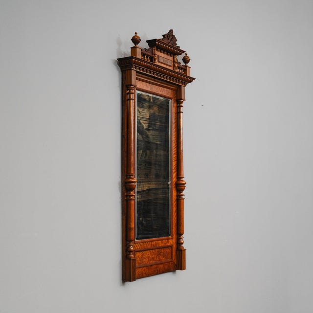 Gründerzeit Wall Mirror in Walnut, Late 19th Century For Sale - Image 13 of 13