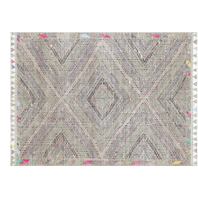 1950s Turkish Kilim For Sale
