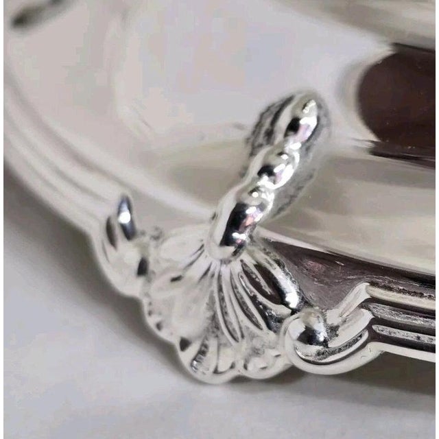 Antique Art Deco Sterling Silver Compotier from Walker & Hall, 1932 For Sale - Image 10 of 16
