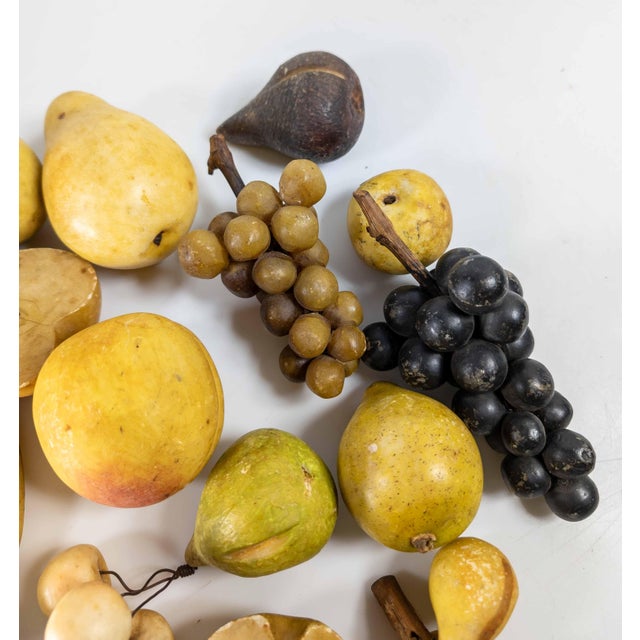 19th Century Group of 20 Carved Marble and Alabaster Fruit For Sale - Image 13 of 13