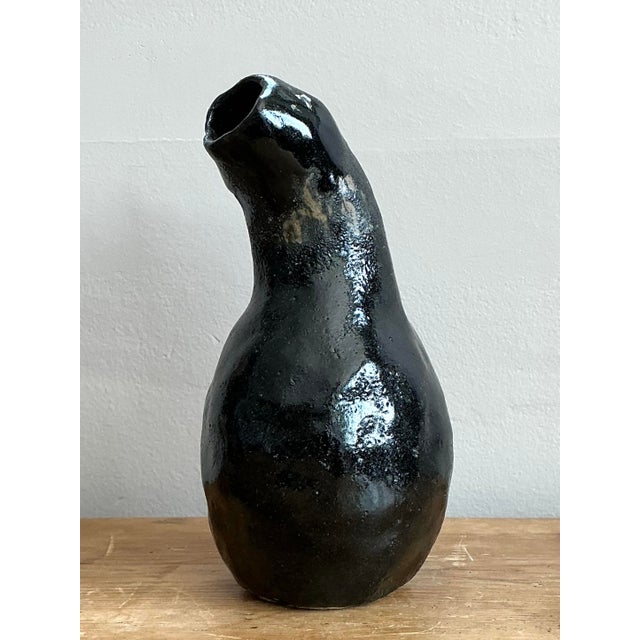 Late 20th Century Vintage Original Studio Pottery Vase For Sale - Image 5 of 12