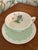 1930’s Wedgewood China Corinthian Hampton Court With Celadon Mint Green Rim - A Set of 60 Pieces For Sale - Image 12 of 18