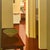 Barbara Morgan Roberts Vintage 1974 Mid Century Modern Edward Hopper Style " Interior " Framed Original Large Realist Painting For Sale - Image 9 of 17