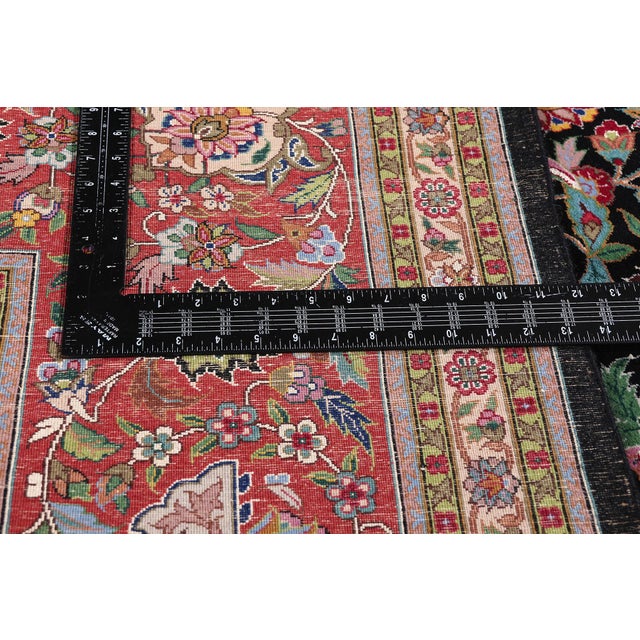 Textile Vintage Chinese Tabriz Rug, 09'01 X 12'04 For Sale - Image 7 of 10