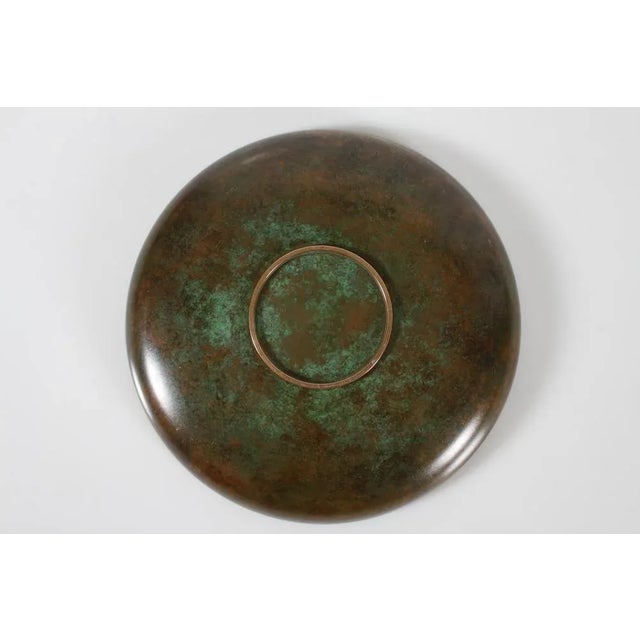 Art Deco Danish The Shepherdess and the Chimney Sweep Tinos Bronze Dish with Relief from H. C. Andersen, Denmark, 1950s For Sale - Image 9 of 11
