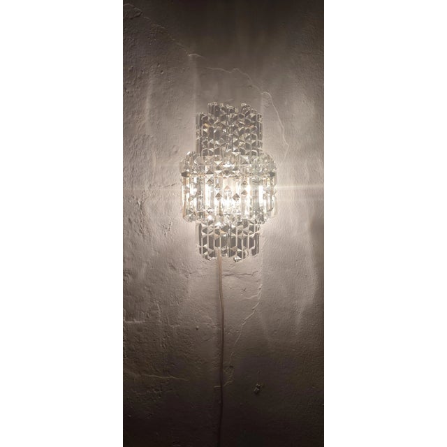 German Crystal Chandelier from Kinkeldey, 1970s, in Very Good conditions. Designed 1970 to 1979 European Plug (up to...
