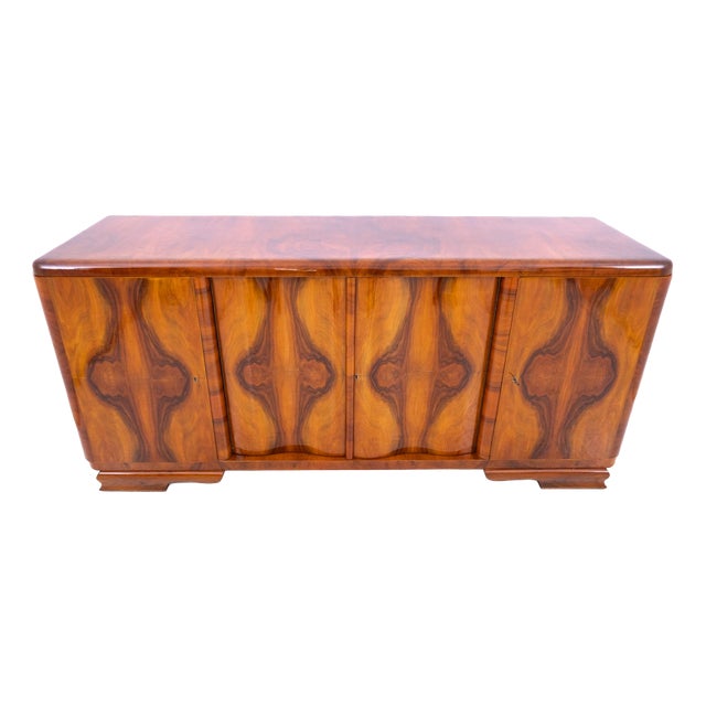 Art Deco Polish Sideboard, 1940s For Sale