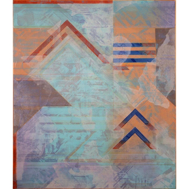 Modern Robert Kelly Kalasa V Signed Modern Abstract Aquatint Etching 5/50 Framed 1985 For Sale - Image 3 of 11