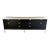 1960s Knoll Credenza Ebonized Wood Marble Florence Knoll Design For Sale